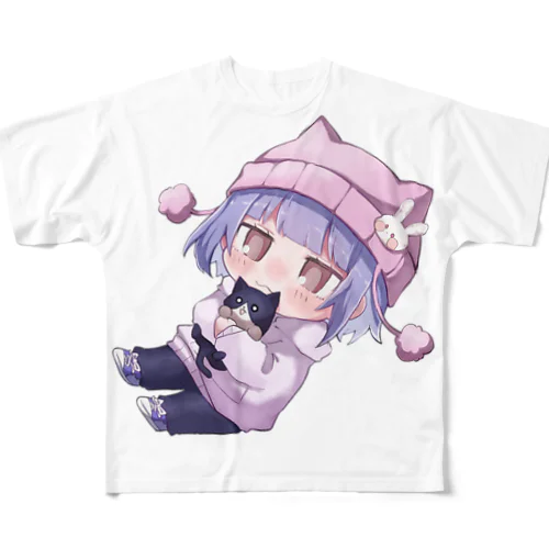 かげことはちわれ フルグラフィックTシャツ