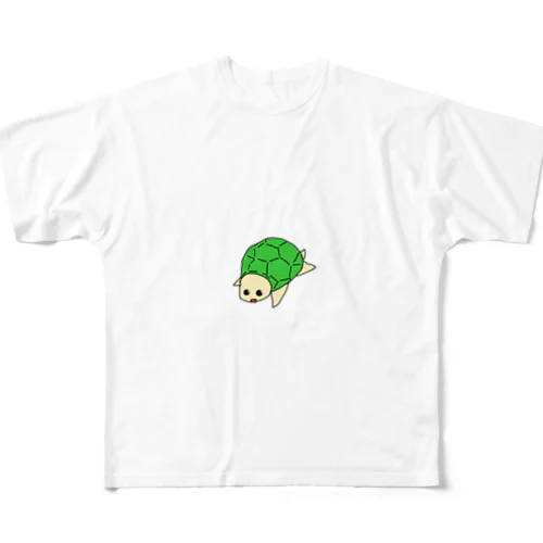 フリー素材風かめのTシャツ All-Over Print T-Shirt