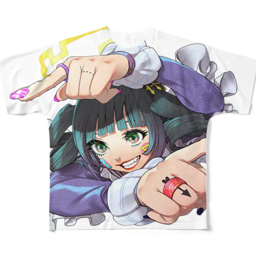 あっちむいてホイ フルグラフィックTシャツ