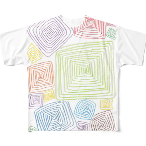 角うず：コミュニケーション運気アップ！ All-Over Print T-Shirt