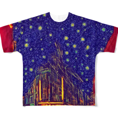 city of red buildings All-Over Print T-Shirt