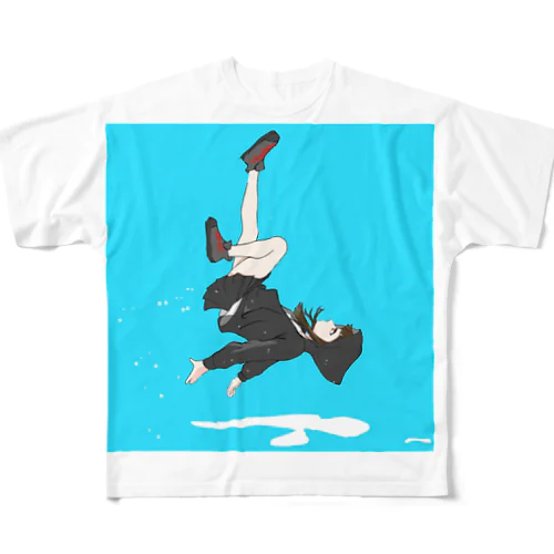 水中JK All-Over Print T-Shirt