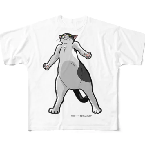 ハチワレ菜園　ジャンボねこTシャツ All-Over Print T-Shirt