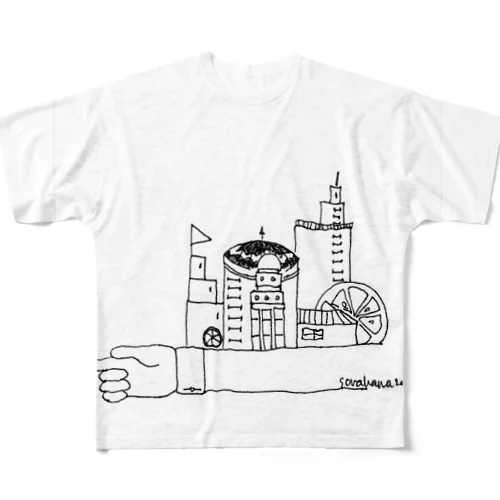 マチナミ All-Over Print T-Shirt