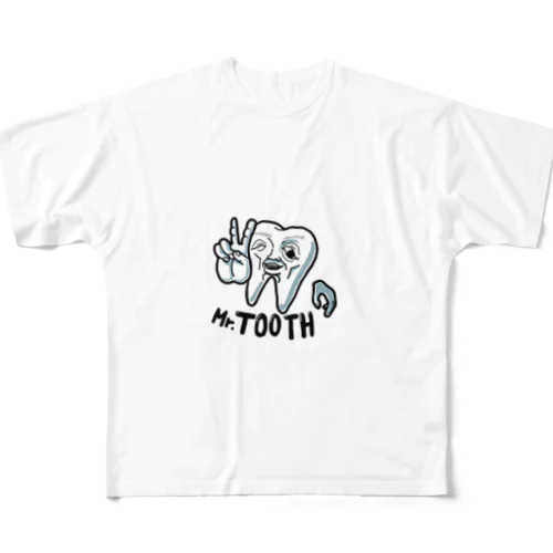 歯さん フルグラフィックTシャツ