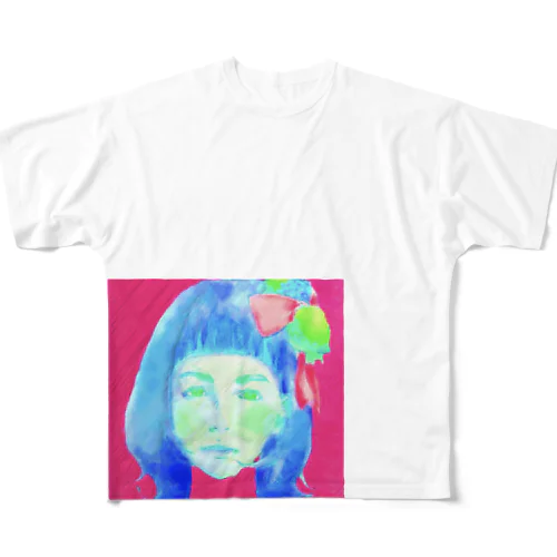 ピンク女子 All-Over Print T-Shirt