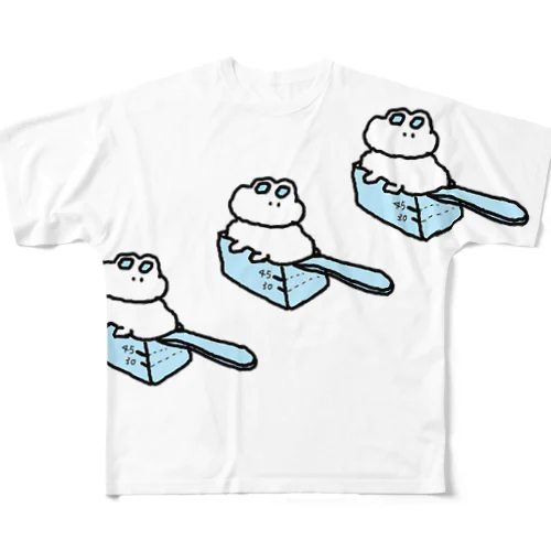 おおきい計量うさTシャツ All-Over Print T-Shirt