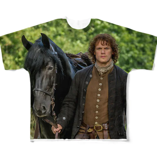 sam heughan scottish actor フルグラフィックTシャツ