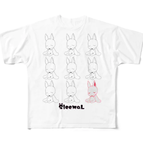 【SleemaL】因幡 フルグラフィックTシャツ