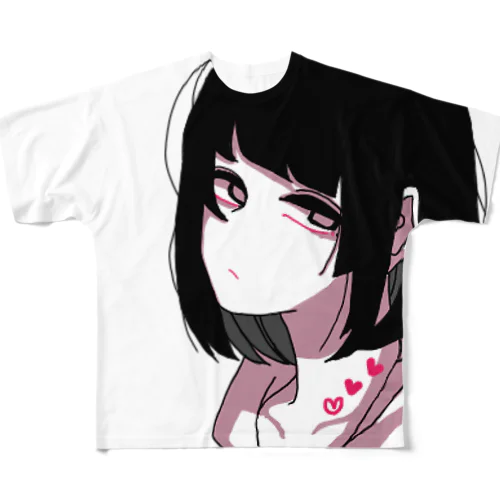 ビビットカラーボブちゃん2 フルグラフィックTシャツ