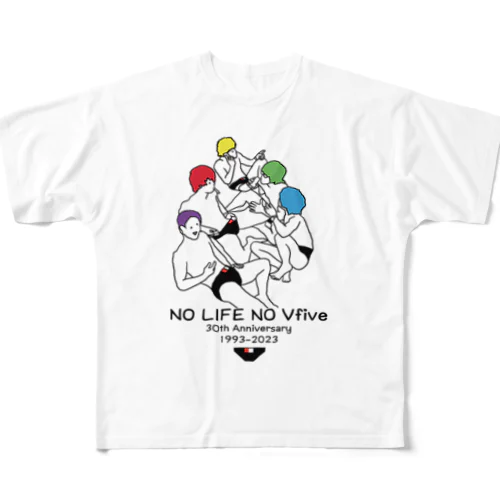 "NO LIFE NO Vfive" 30th Anniversary フルグラフィックTシャツ