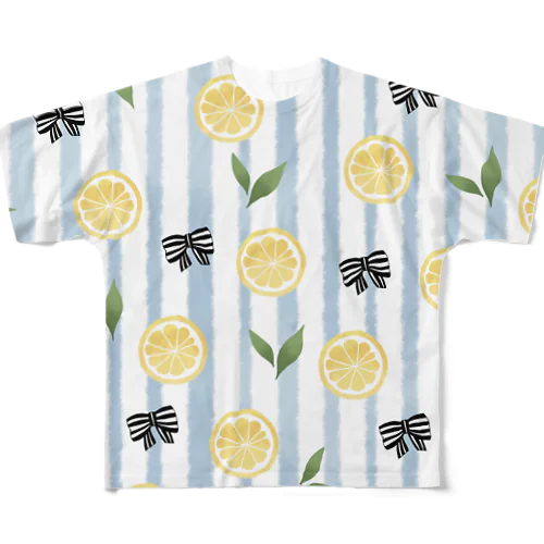 レモン🍋 フルグラフィックTシャツ