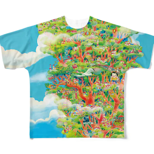 犬の木 All-Over Print T-Shirt