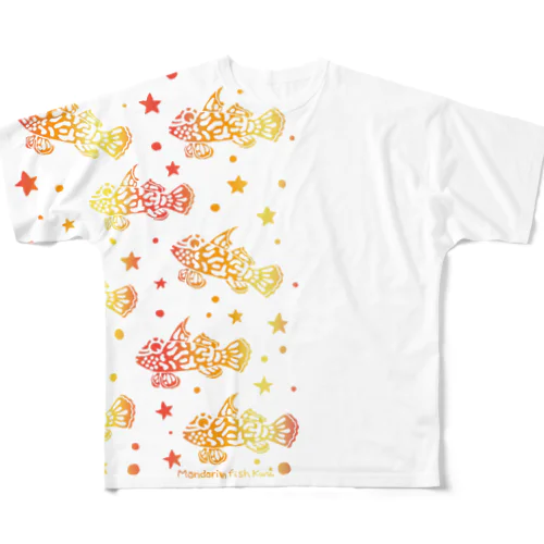 マンダリンフィッシュ All-Over Print T-Shirt