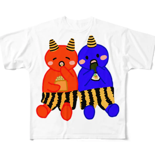 仲良し小鬼ちゃん① All-Over Print T-Shirt