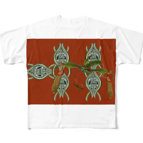 Nepenthes Louisaシリーズ All-Over Print T-Shirt