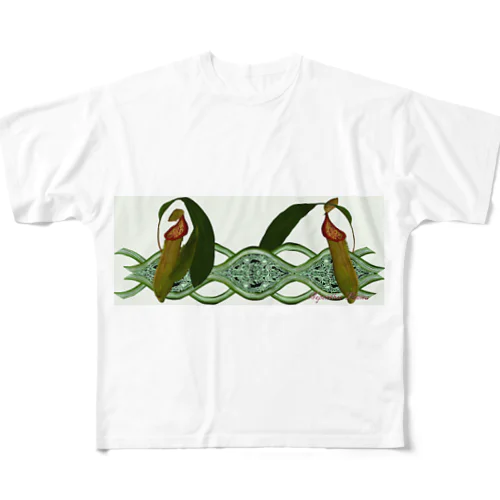 Nepenthes Louisaシリーズ フルグラフィックTシャツ