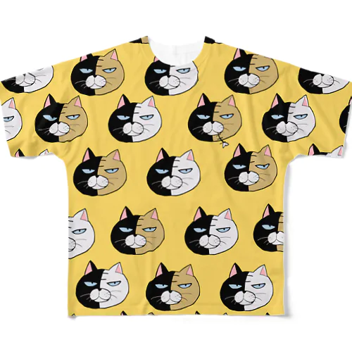 ブチャ猫＠ヤク目 All-Over Print T-Shirt