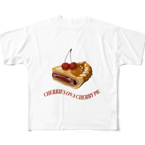 CHERRIES ON A CHERRY PIE All-Over Print T-Shirt