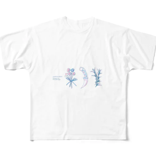 Blue Karanbit Knife フルグラフィックTシャツ