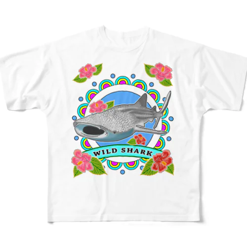 WILD SHARK  ジンベエザメ All-Over Print T-Shirt