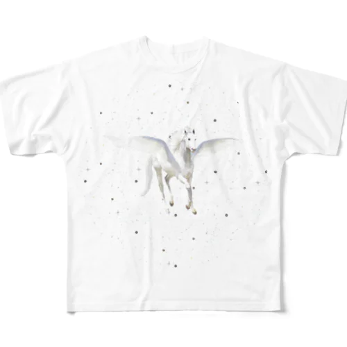 Pegasus soar in the starlight  All-Over Print T-Shirt