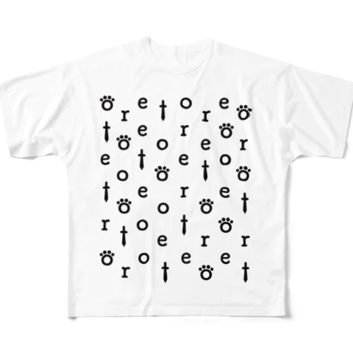 「オレ達のトレンドクエスト」ロゴTシャツ タイプB All-Over Print T-Shirt