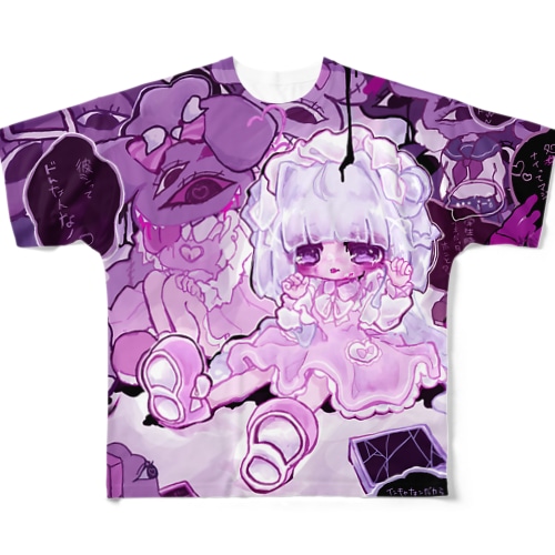 人間不信ちゃん All-Over Print T-Shirt
