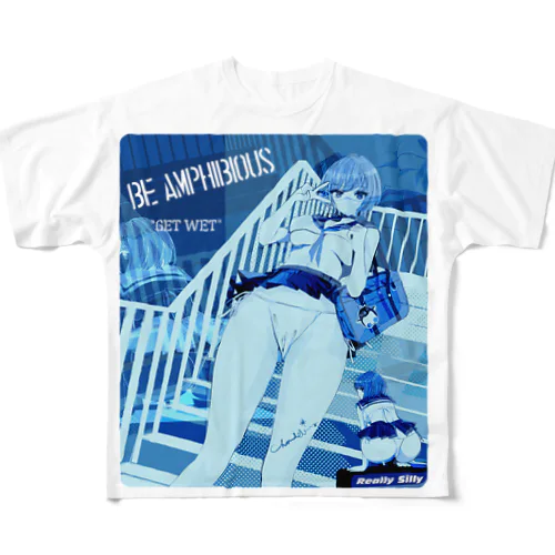 DOLLS, BE AMPHIBIOUS! 水陸両用 エロポップ 0600 All-Over Print T-Shirt