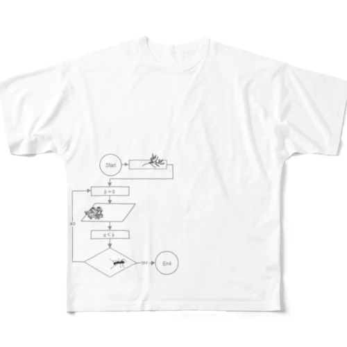 Algorithm All-Over Print T-Shirt