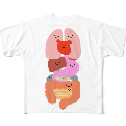 内臓ちゃん 感謝Tシャツ All-Over Print T-Shirt