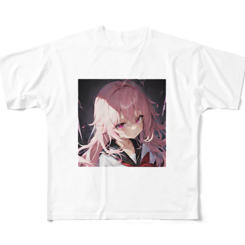 ガチギレ少女 All-Over Print T-Shirt