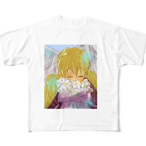 花の天使 All-Over Print T-Shirt