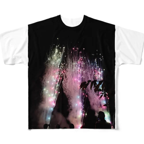 きれいな花火 All-Over Print T-Shirt