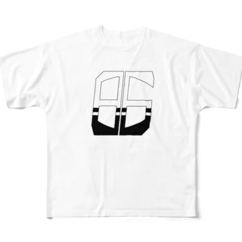 86白×クロ フルグラフィックTシャツ