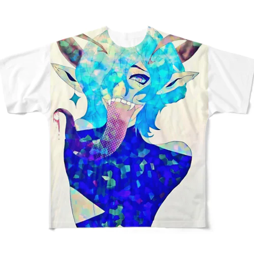 悪魔 All-Over Print T-Shirt