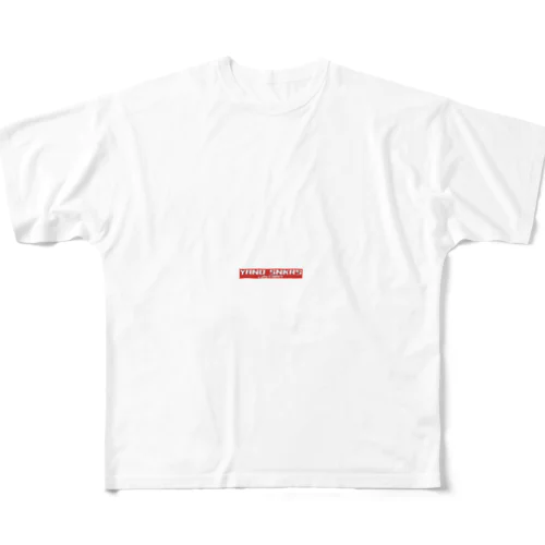 矢野靴店BOXLOGO フルグラフィックTシャツ