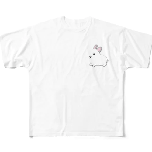 うさぎ　フロスティ All-Over Print T-Shirt