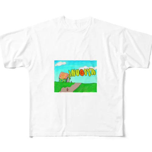 いぬごや フルグラフィックTシャツ