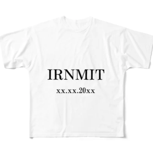 IRNMITロゴ xx.xx.20xx フルグラフィックTシャツ