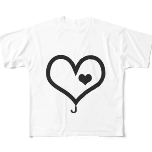 for all HSP!(刺激をブロックするブラック その2) All-Over Print T-Shirt