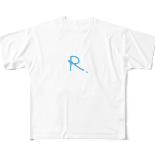 R.(あーるどっと) フルグラフィックTシャツ