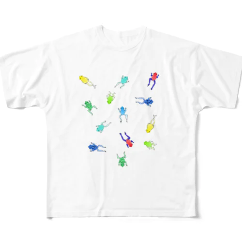 いろんなカエル All-Over Print T-Shirt