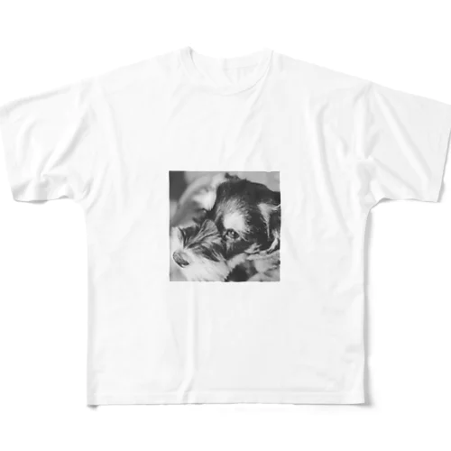 ミニシュナ　 All-Over Print T-Shirt