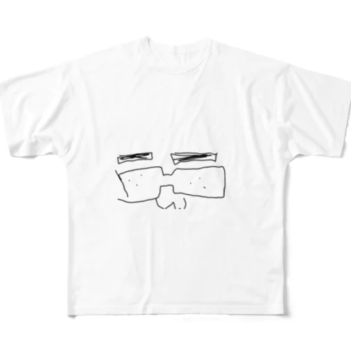 どこかのメガネさん👓 All-Over Print T-Shirt