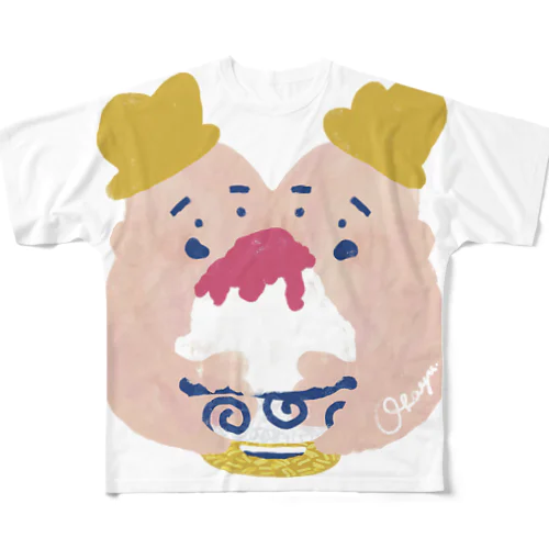 かき氷 All-Over Print T-Shirt