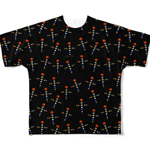 [ Culture Club ] Cosmic Belief graphic cut and sew All-Over Print T-Shirt