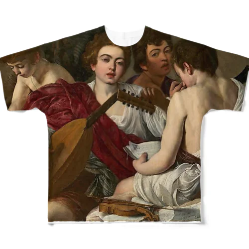 カラヴァッジョ　音楽家たち All-Over Print T-Shirt