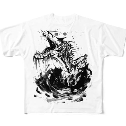 水辺を翻弄する刺客 All-Over Print T-Shirt