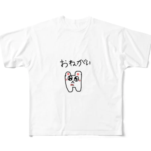 ぽっちゃりハムちゃん フルグラフィックTシャツ